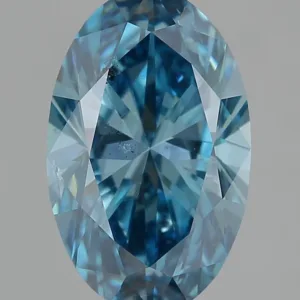 3 Carat Oval Fancy Blue SI2 Natural Diamond