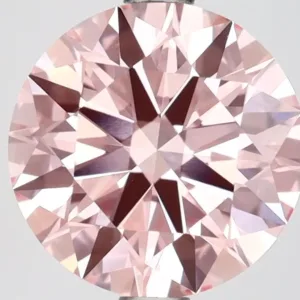 2.5 Carat Round Fancy Intense Pink VS1 Lab Diamond