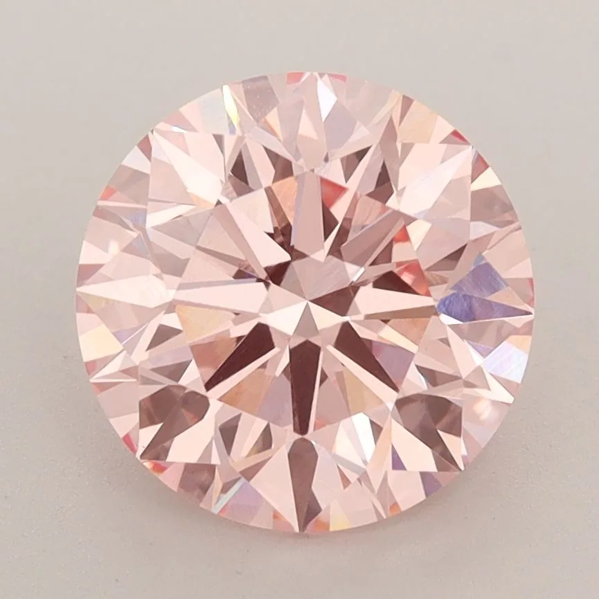 2.8 Carat Round Fancy Intense Pink VVS2 Lab Diamond