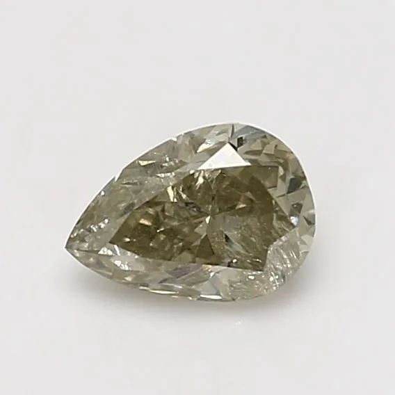 0.82 Carat Pear Fancy Yellow Natural Diamond