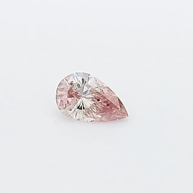 0.07 Carat Pear Fancy Pink Natural Diamond