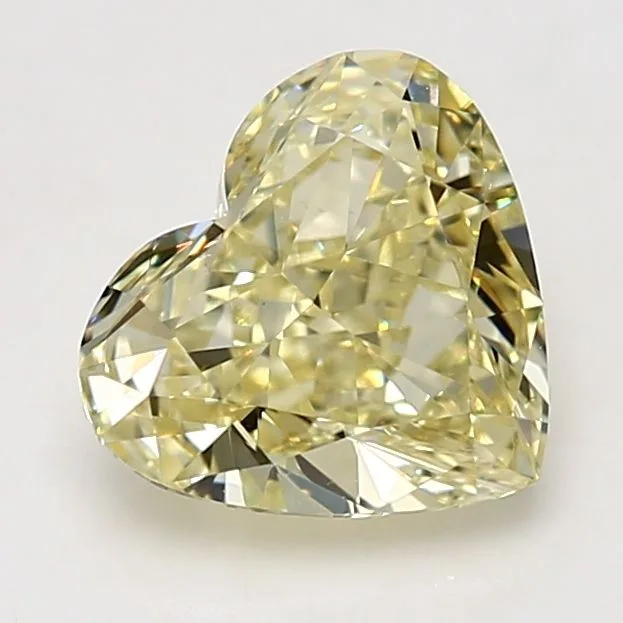 3.27 Carat Heart Fancy Yellow VS1 Natural Diamond