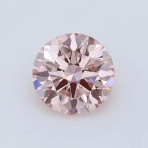 0.66 Carat Round Fancy Intense Pink VS2 Lab Diamond