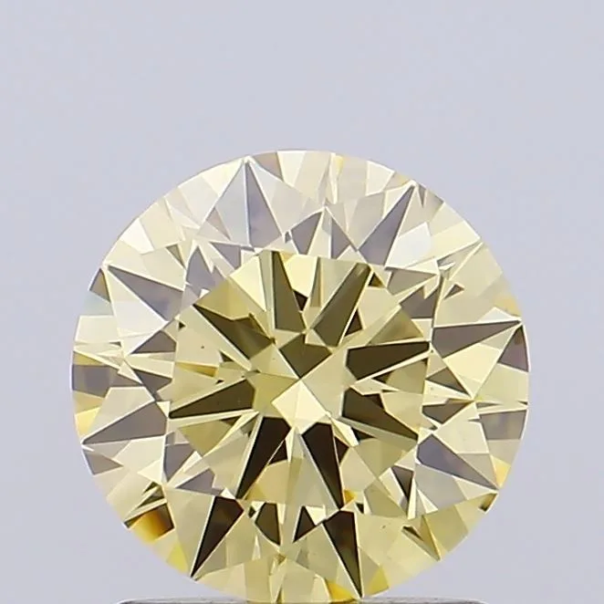 1.0 Carat Fancy Brownish Yellow VS1 ROUND Lab Diamond