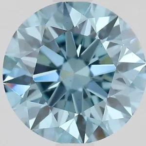 1.63 Carat Fancy Vivid Blue VS2 ROUND Lab Diamond