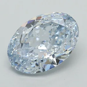 2.07 Carat Oval Fancy Intense Blue VS1 Lab Diamond