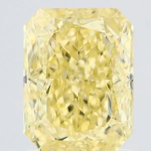 1.75 Carat Radiant Fancy Yellow VVS2 Natural Diamond