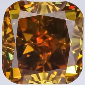 1.01 Carat Cushion Brilliant Fancy Deep Brown Yellow SI1 Natural Diamond