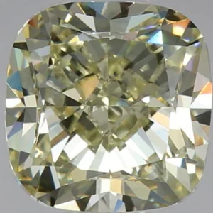 1.22 Carat Cushion Brilliant Fancy Yellow VVS1 Natural Diamond