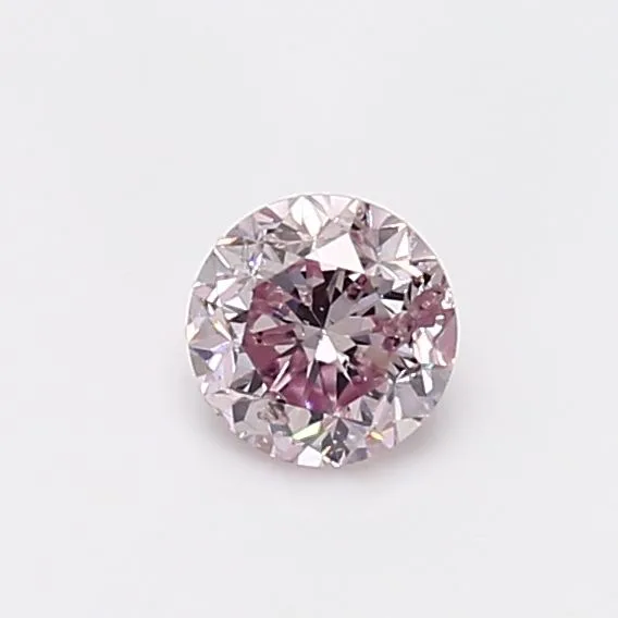 0.49 Carat Round Fancy Pink I2 Natural Diamond