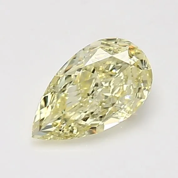1.04 Carat Pear Fancy Light Yellow SI1 Natural Diamond