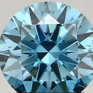 1.34 Carat Fancy Vivid Blue VS2 ROUND Lab Diamond