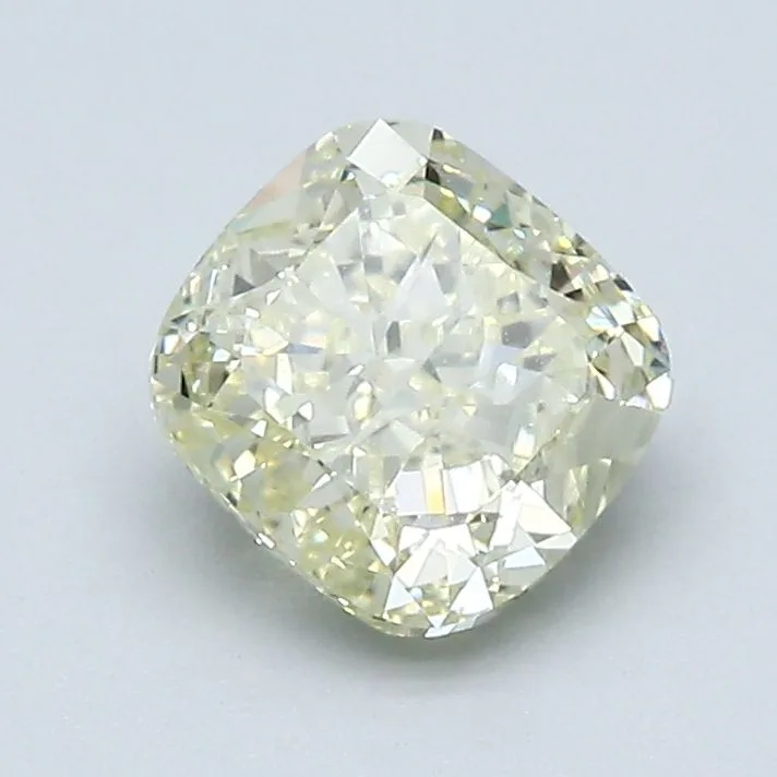 1.52 Carat Cushion Modified Fancy Yellow VVS1 Natural Diamond