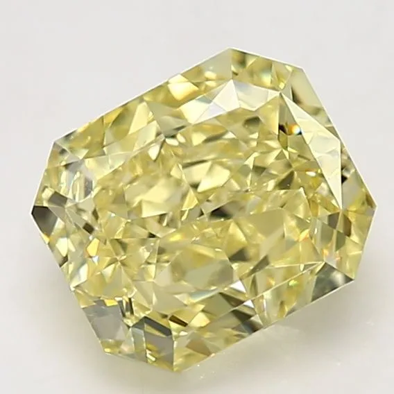 3.16 Carat Radiant Fancy Yellow VS1 Natural Diamond