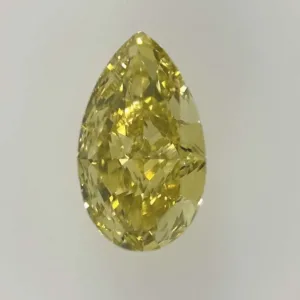 1.41 Carat Pear Fancy Deep Yellow VS2 Natural Diamond