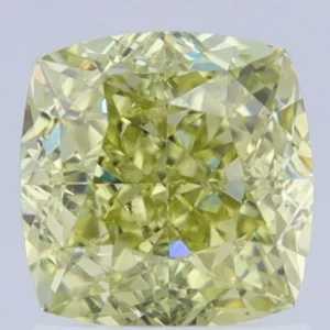 1.6 Carat Cushion Brilliant Fancy Yellow VS1 Natural Diamond