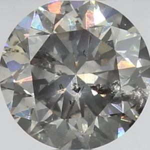 0.7 Carat Round Fancy Dark Gray Natural Diamond