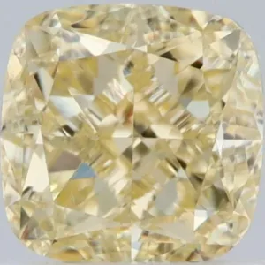 1.01 Carat Cushion Modified Fancy Yellow SI1 Natural Diamond