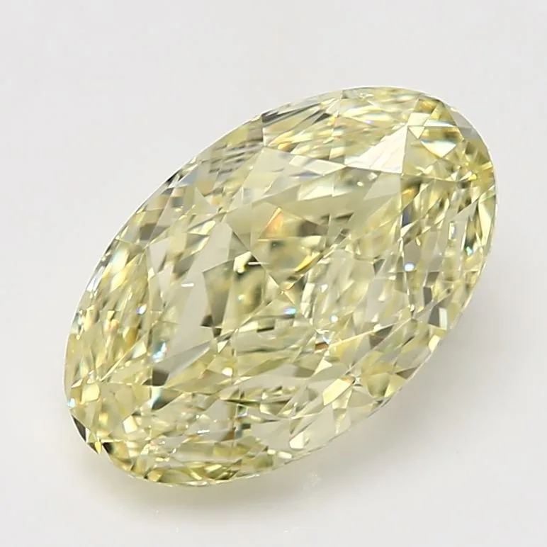 5.02 Carat Oval Fancy Yellow VS2 Natural Diamond