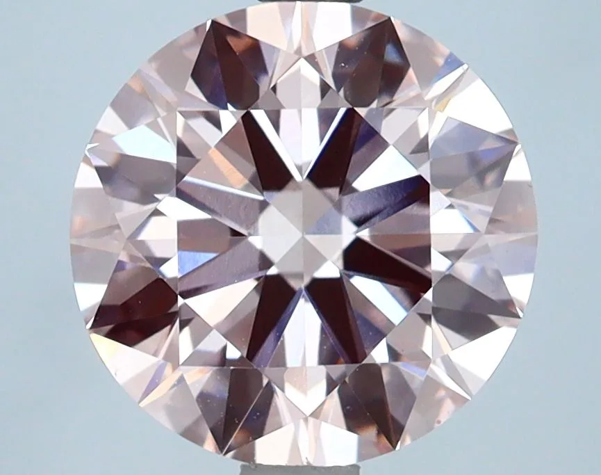 2.91 Carat Round Fancy Pink VS1 Lab Diamond 1 2.91 Carat Fancy Pink VS1 ROUND Lab Diamond