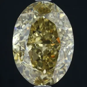 2.52 Carat Oval Fancy Yellow SI2 Natural Diamond