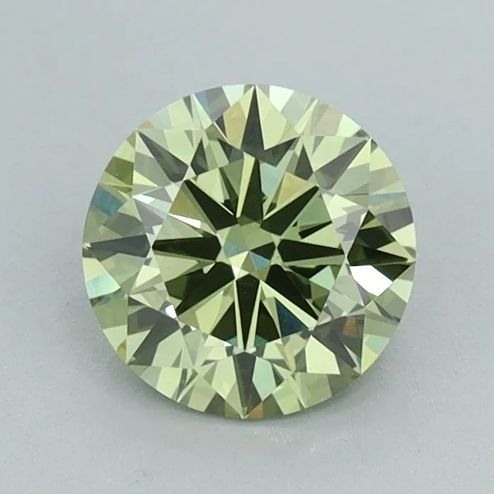 1.01 Carat Round Fancy Vivid Green VS1 Lab Diamond