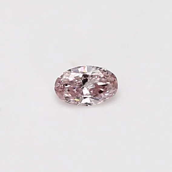 0.11 Carat Oval Fancy Pink Natural Diamond