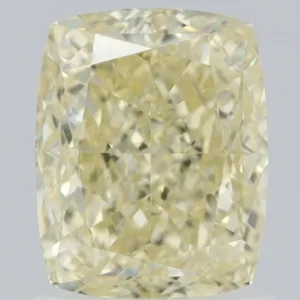 1.53 Carat Cushion Brilliant Fancy Light Yellow VS1 Natural Diamond