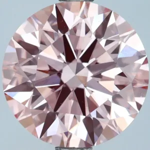 2.6 Carat Round Fancy Intense Pink VVS2 Lab Diamond