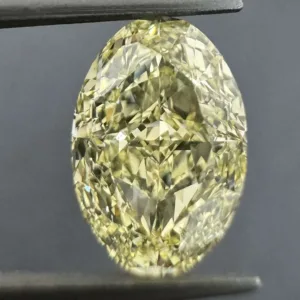 1.02 Carat Oval Fancy Yellow VS1 Natural Diamond