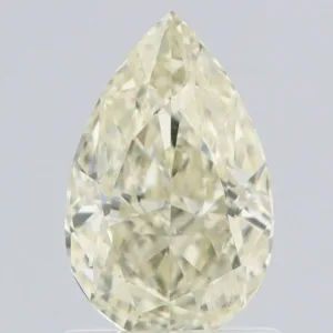1.06 Carat Pear Light Yellow VS2 Natural Diamond