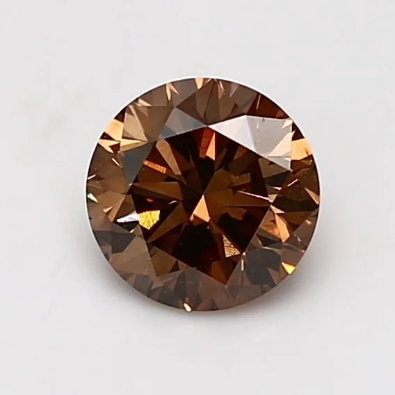 1.09 Carat Round Fancy Dark Brown VS2 Natural Diamond