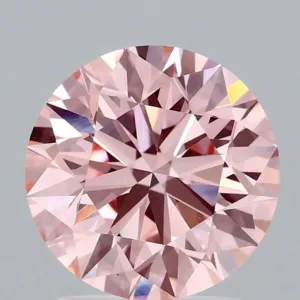 2.02 Carat Round Fancy Vivid Pink VS1 Lab Diamond