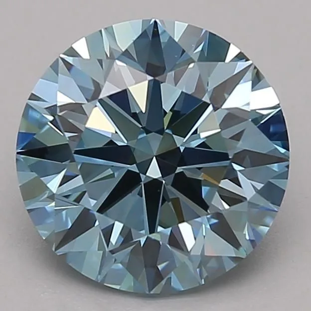 2.46 Carat Fancy Vivid Blue VVS1 ROUND Lab Diamond