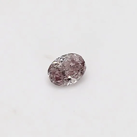 0.09 Carat Oval Fancy Pink Natural Diamond