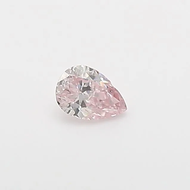 0.1 Carat Pear Fancy Pink Natural Diamond