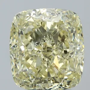 5.01 Carat Cushion Modified Fancy Yellow VS2 Natural Diamond