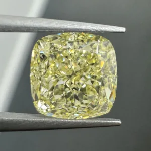 2.55 Carat Cushion Modified Fancy Light Yellow VS1 Natural Diamond