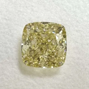 1.55 Carat Cushion Brilliant Fancy Yellow VVS2 Natural Diamond