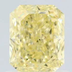1.01 Carat Radiant Fancy Yellow VVS2 Natural Diamond