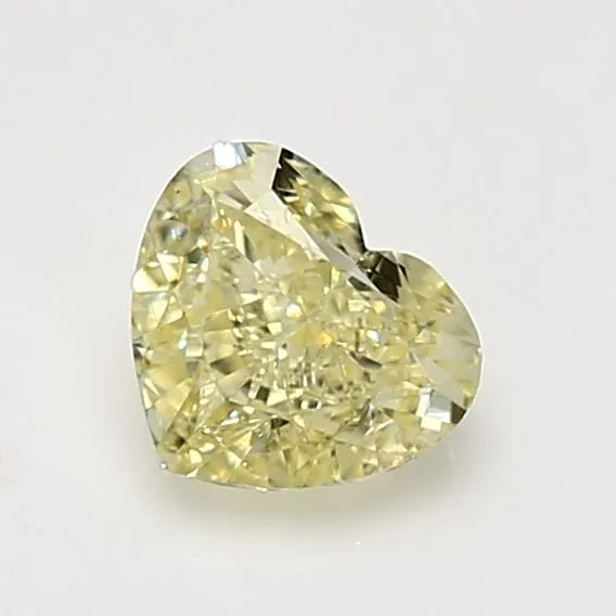 1.15 Carat Heart Fancy Light Yellow SI1 Natural Diamond