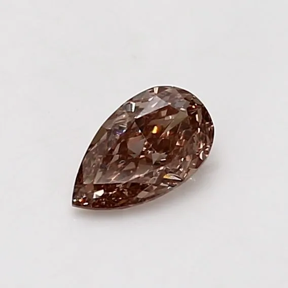 0.42 Carat Pear Fancy Brown VS1 Natural Diamond