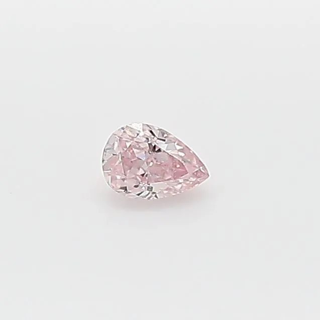0.07 Carat Pear Fancy Pink Natural Diamond