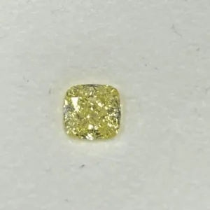 1.63 Carat Cushion Modified Fancy Yellow SI2 Natural Diamond