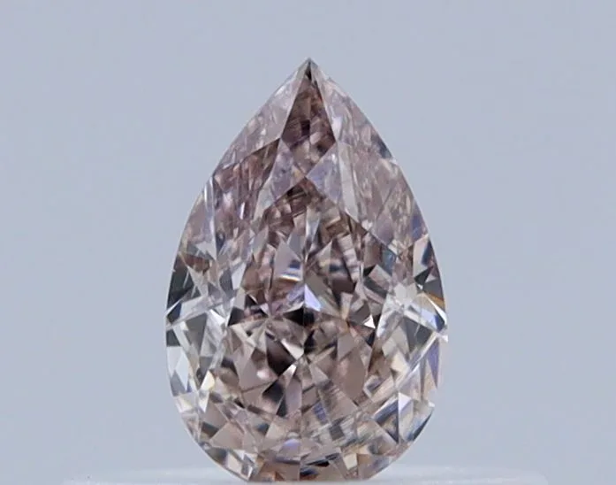 0.3 Carat Pear Fancy Light Brown Pink VS2 Natural Diamond 1 0.3 Carat Pear Fancy Light Brown Pink VS2 Natural Diamond