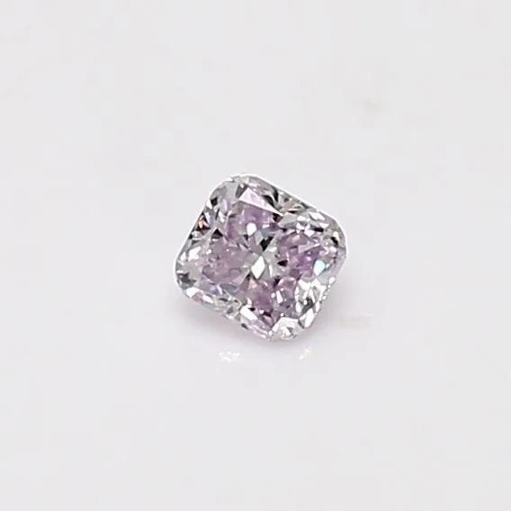0.17 Carat Cushion Brilliant Fancy Light Pink SI2 Natural Diamond