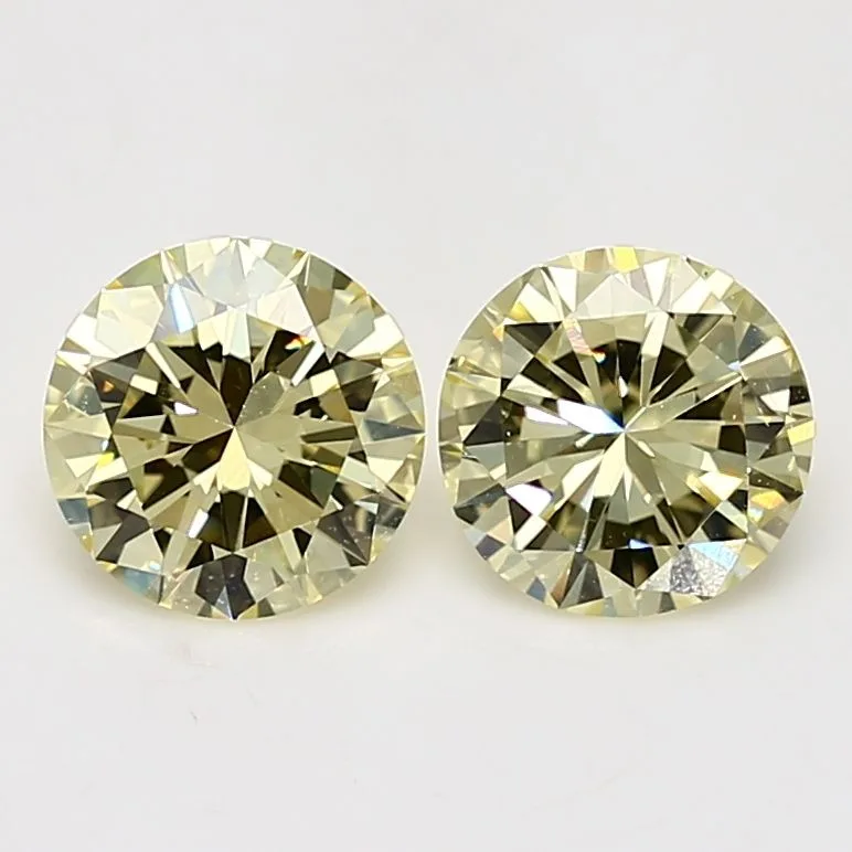 1.03 Carat Round Fancy Yellow VVS1 Natural Diamond
