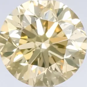 0.5 Carat Round Fancy Yellow VS2 Natural Diamond