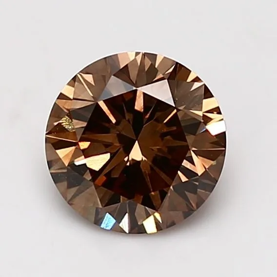 1.44 Carat Round Fancy Dark Brown VS2 Natural Diamond