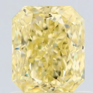 1.01 Carat Radiant Fancy Yellow VVS2 Natural Diamond